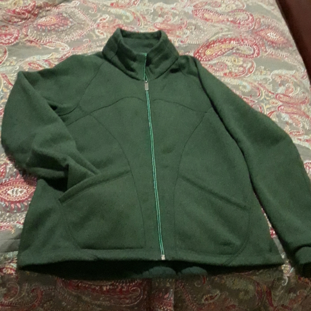 Horny toad green fleece lined jacket